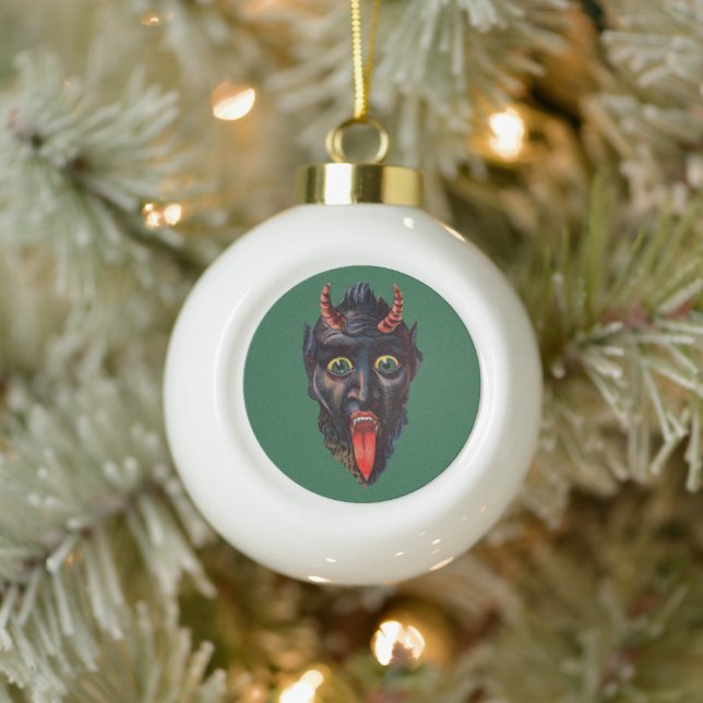 Boule En Céramique Noël Krampus (Arbre)