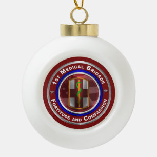 Boule En Céramique Objet souvenir de la 1re brigade médicale