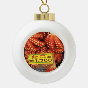 Boule En Céramique Octopus Tako た こ marché de poisson Tsukiji, Tokyo,