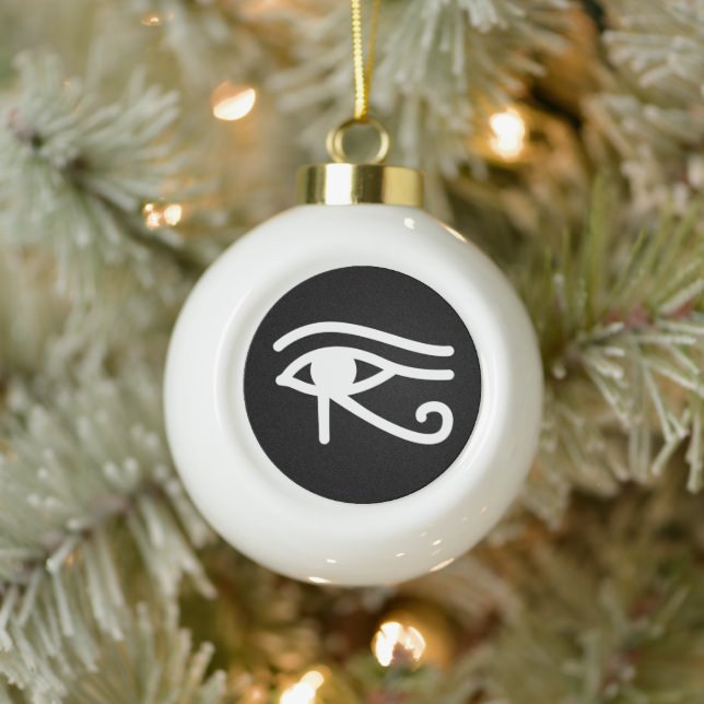 Boule En Céramique Oeil de Horus Egyptien (Arbre)