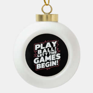 Boule En Céramique Œuvre d'art de citation de sports de balle de jeu