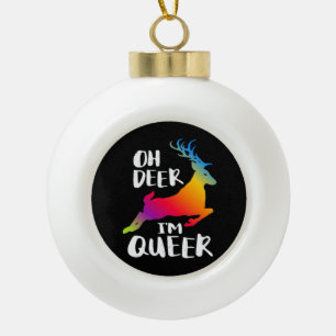 Boule En Céramique Oh Cerf Fierté Queer Style Artistique Minimaliste