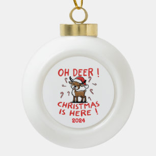 Boule En Céramique Oh Deer Christmas ici
