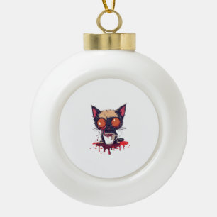 Boule En Céramique Oopsie Meow - Louveur de café de chat Sad Kawaii