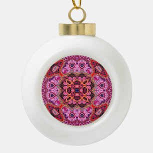 Boule En Céramique Paisley multicolore, design d'impression d'écharpe