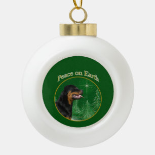 Boule En Céramique Paix Rottweiler