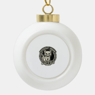 Boule En Céramique Papercraft Origami Chat Drôle Chat Graphique - Pap