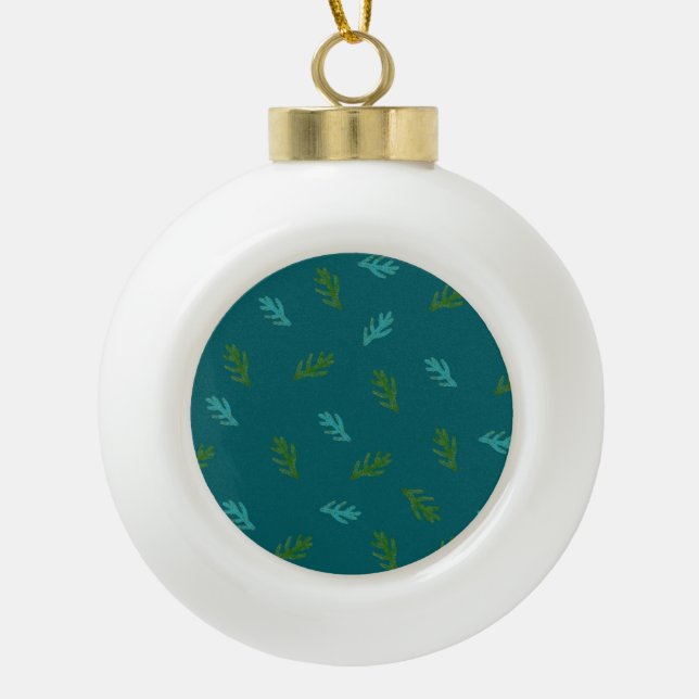 Boule En Céramique Parfum de Noël d'une forêt (Devant)