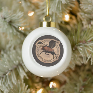Boule En Céramique Patch Flying Moose Aviation