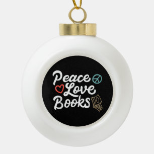 Boule En Céramique Peace Looks Geeky & Cute Reading