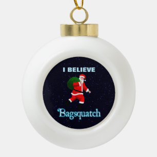Boule En Céramique Père Noël - Bagsquatch