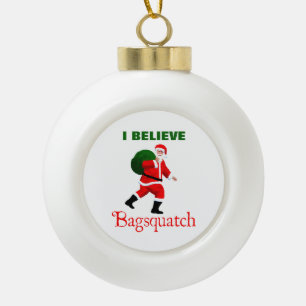 Boule En Céramique Père Noël - Bagsquatch