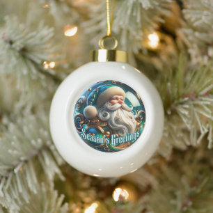 Boule En Céramique Père Noël Festive Time" - Noël classique