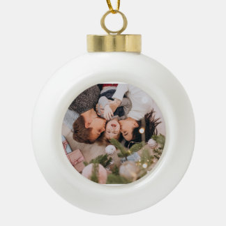 Boule En Céramique Personalized Gingerbread Christmas Snowflake Frame