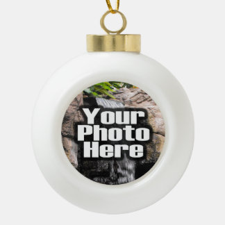 Boule En Céramique Photo personnalisée Bauble Ornament