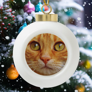 Boule En Céramique Photo personnalisée de chat de chien de compagnie