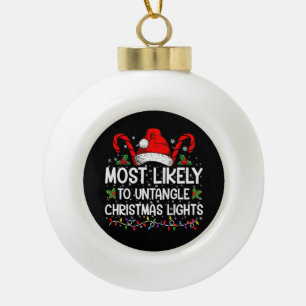 Boule En Céramique Plus susceptible de démêler les lumières de Noël a