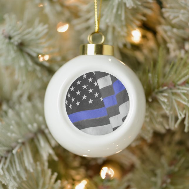 Boule En Céramique Police (Arbre)