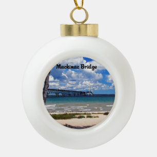 Boule En Céramique Pont de Mackinac Michigan