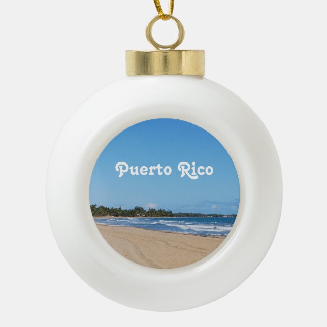 Boule En Céramique Porto Rico Beach (Devant)