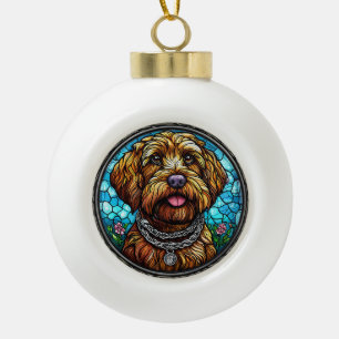 Boule En Céramique Portrait de chien mignon