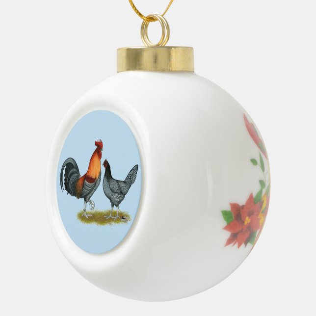 Boule En Céramique Poule bleue du Delaware (Droite)