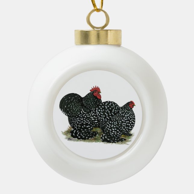 Boule En Céramique Poulets en coton (Devant)