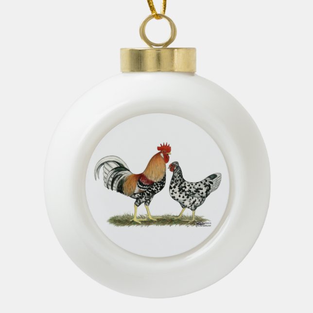 Boule En Céramique Poulets islandais (Devant)