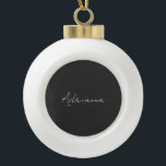 Boule En Céramique Professionnel noir ajouter votre nom écriture manu<br><div class="desc">Ce modèle peut être customisé pour répondre à toutes les occupations personnelles.</div>