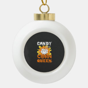 Boule En Céramique Reine de maïs Candy Halloween chauves-souris fantô