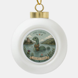Boule En Céramique Restez Curieux Cozy Cryptide Nessie Monstre du Loc