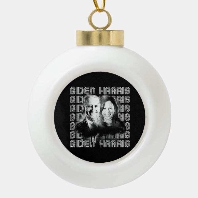 Boule En Céramique Retro Biden Harris Pride (Devant)