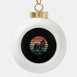 Boule En Céramique Retro Terre-Neuve Cadeaux Amoureux de les chiens V
