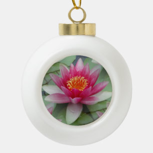 Boule En Céramique Rose Lotus Water Lily