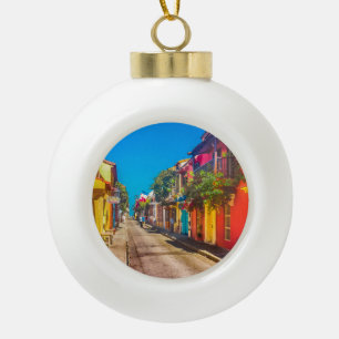 Boule En Céramique Rue traditionnelle à Carthagène Colombie