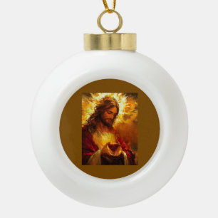 Boule En Céramique Sacré-Cœur de Jésus