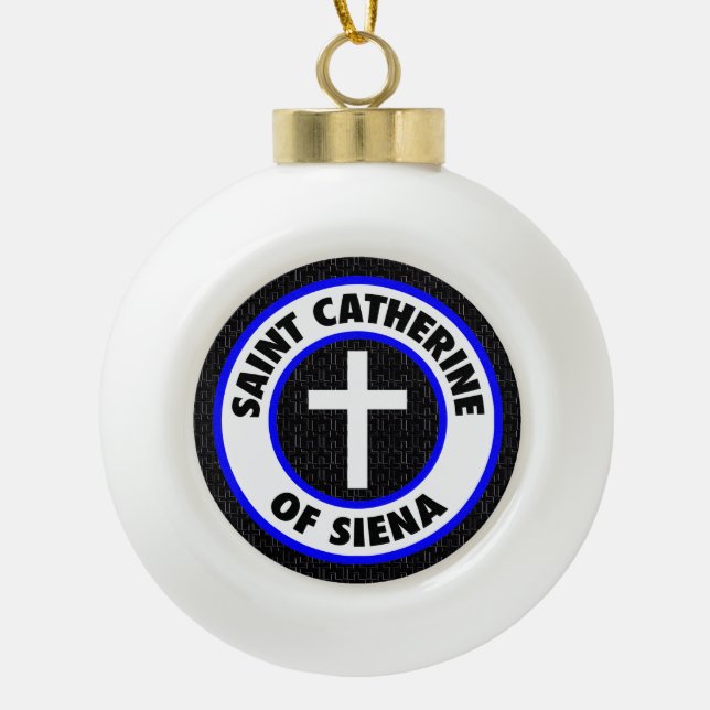 Boule En Céramique Saint-Catherine de Sienne (Devant)