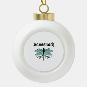 Boule En Céramique Sassenach Dragonfly Outlander Amber Blue Cadeau Te