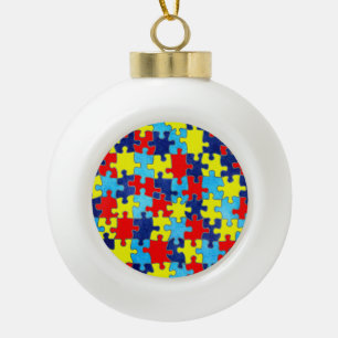 Boule En Céramique Sensibilisation sur l'autisme-Puzzle par Shirley T