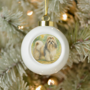 Boule En Céramique Shih Tzu