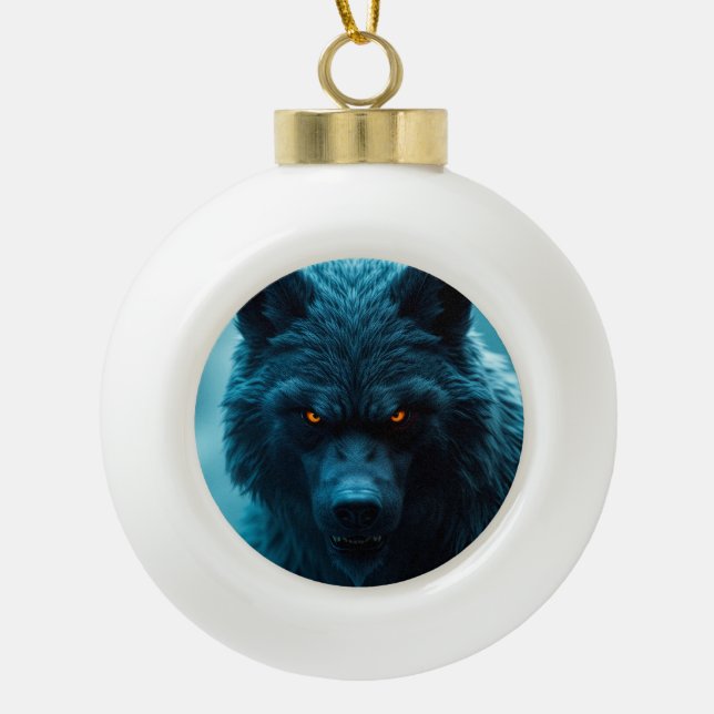 Boule En Céramique Snowflake Framed Ornament (Devant)