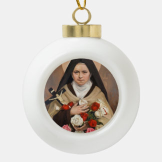 Boule En Céramique St.Therese d'ornement de Noël de Lisieux