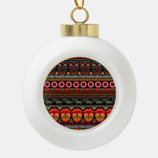Boule En Céramique Style Africain : Plaisir Motif décoratif.