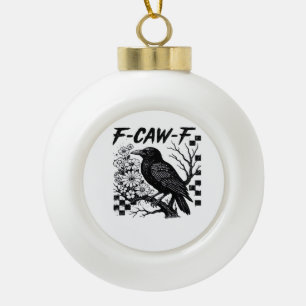 Boule En Céramique Style tendance drôle essentiel F Caw F
