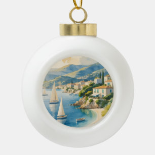 Boule En Céramique Style vintage Côte d'Azur Voyage en France