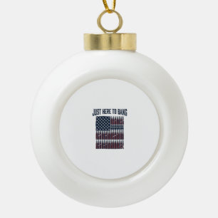 Boule En Céramique T-Shir Graphique Vintage Drôle Drapeau Balle Patri