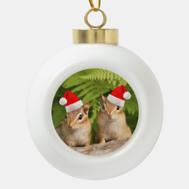Boule En Céramique Tamia de bébé de Père Noël (Devant)