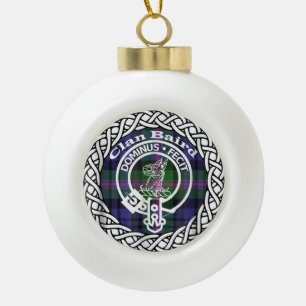 Boule En Céramique Tartan et blason du clan écossais Baird