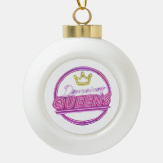 Boule En Céramique The Dancing Queens Snowflake Framed Ornament