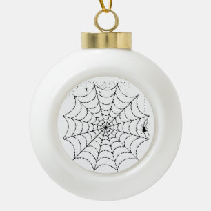 Boule En Céramique Toile d'araignée effrayante Halloween